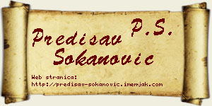 Predisav Sokanović vizit kartica